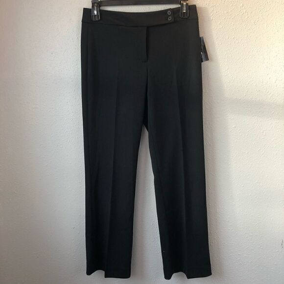 NWT Luciano Dante Black Slack Pants Size 8 - Picture 1 of 7